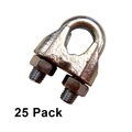 Us Cargo Control 3/8" Zinc Plated Malleable Wire Rope Clip (25 pack) MWRC38-25PK